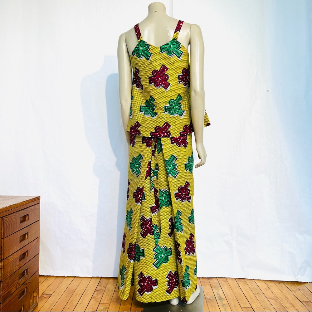 West African Senegal Top,Skirt And HEAD-WRAP - Picture 4 of 13
